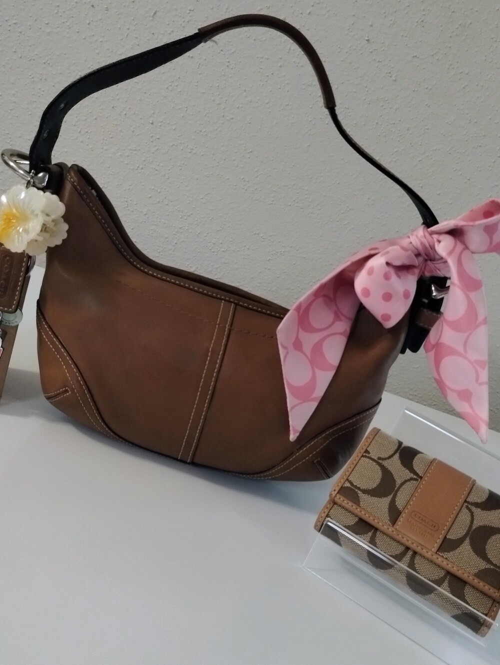 Coach Soho Mini Vintage Y2K With Coach Wallet & Coach Bag Charm 3 Pc. Set - Picture 2 of 16